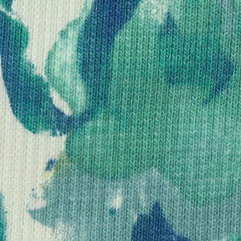 Blue Abstract Rib Knit, Cotton-Poly, 310 gsm, ref EF-254134