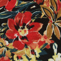 Red Floral Jersey Knit, Cotton-Modal