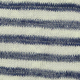 Blue Horizontal-Stripe Chunky Knit, Viscose-Poly — texture