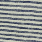 Blue Horizontal-Stripe Chunky Knit, Viscose-Poly