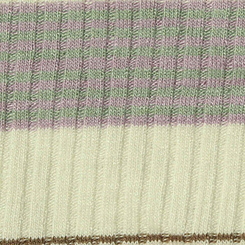 Purple Horizontal-Stripe Rib Knit, Viscose, 200 gsm