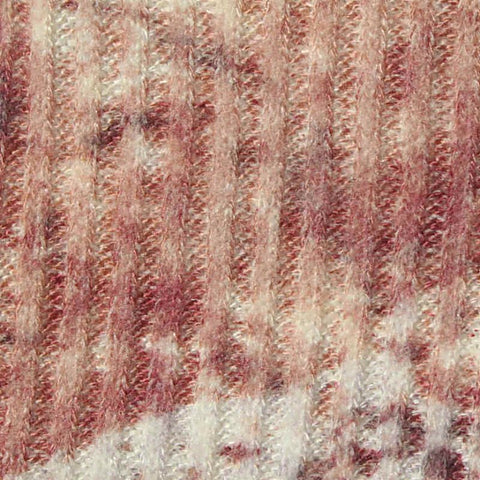 Cream Abstract Rib Knit