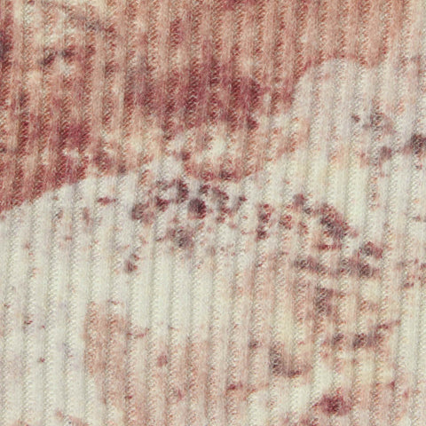 Cream Abstract Rib Knit