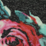 Pink Floral Jersey Knit, Viscose-Poly