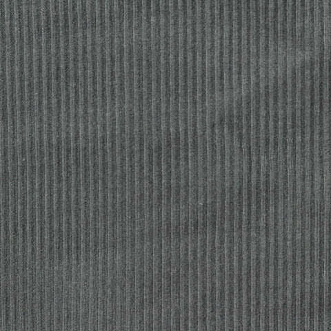 Viscose Stretch Rib Knit Fabric, 310 gsm — Grey