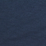 Polyester Viscose Stretch Rib Knit Fabric, 220 gsm — Navy