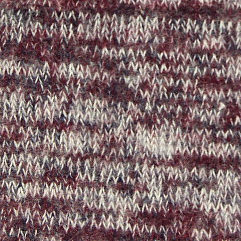 Burgundy Marl Jersey Knit, Viscose-Poly