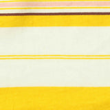 Yellow Horizontal-Stripe Jersey Knit, Cotton-Poly