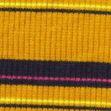 Yellow Horizontal-Stripe Rib Knit, Poly-Viscose — texture