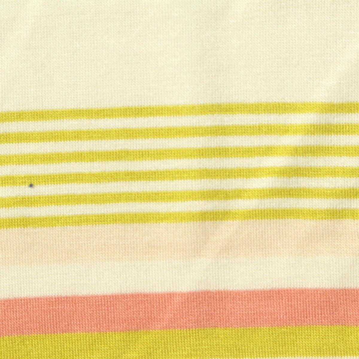 Yellow Horizontal-Stripe Jersey Knit, Viscose