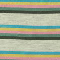 Blue Horizontal-Stripe Jersey Knit, Viscose, 190 gsm