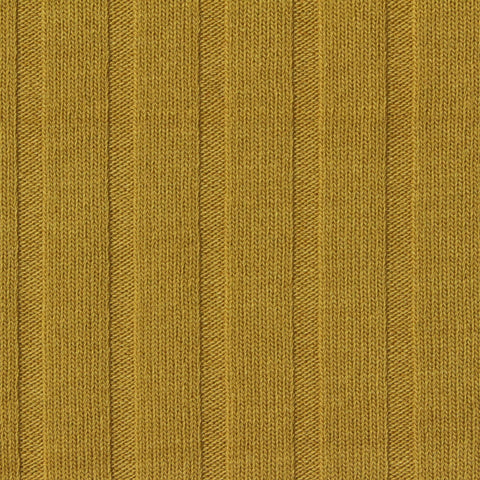 Polyester Viscose Stretch Rib Knit Fabric, 280 gsm — Khaki