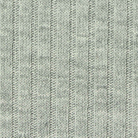 Grey Heather Rib Knit, Poly-Viscose