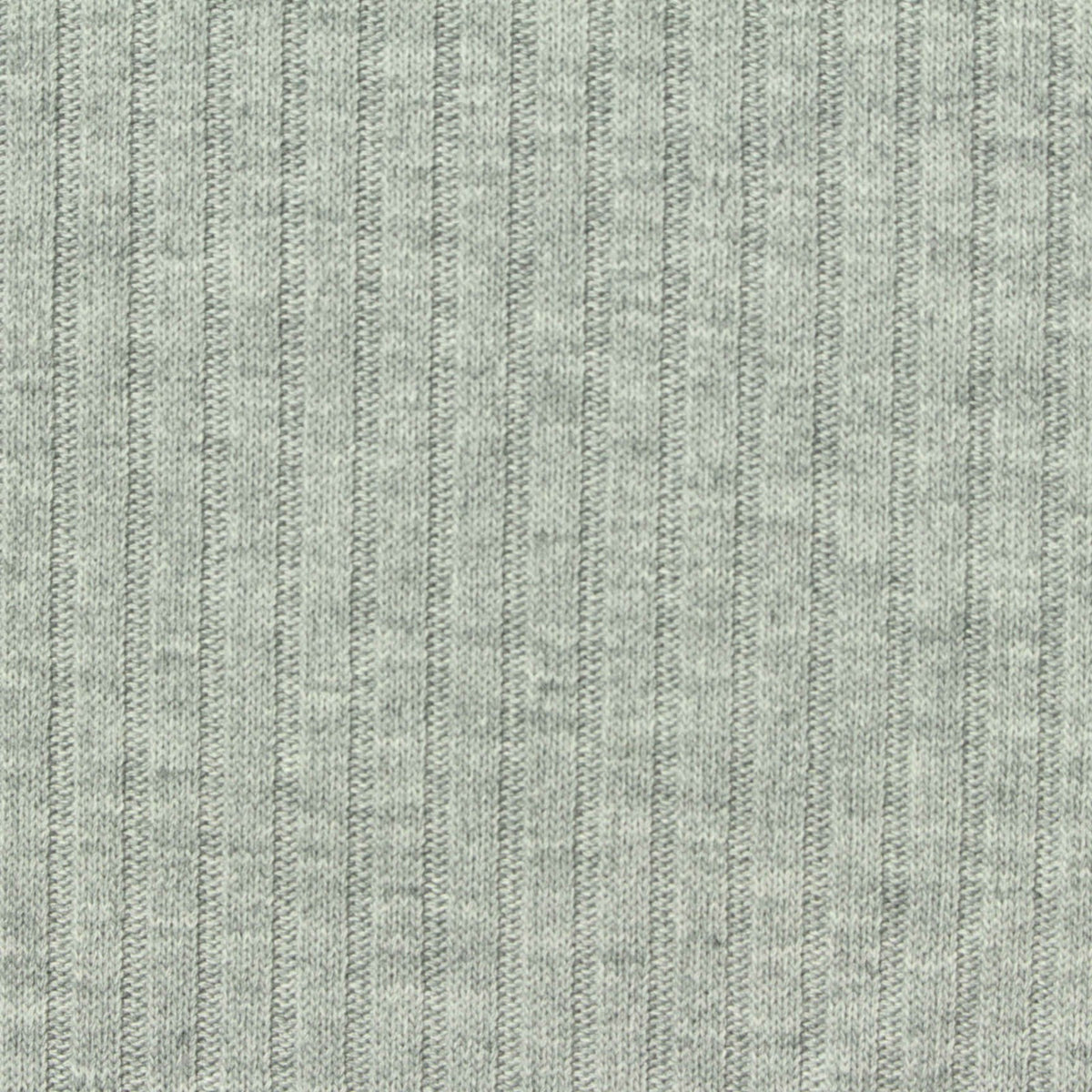 Grey Heather Rib Knit, Poly-Viscose