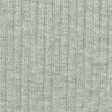 Polyester Viscose Stretch Rib Knit Fabric, 300 gsm — Grey