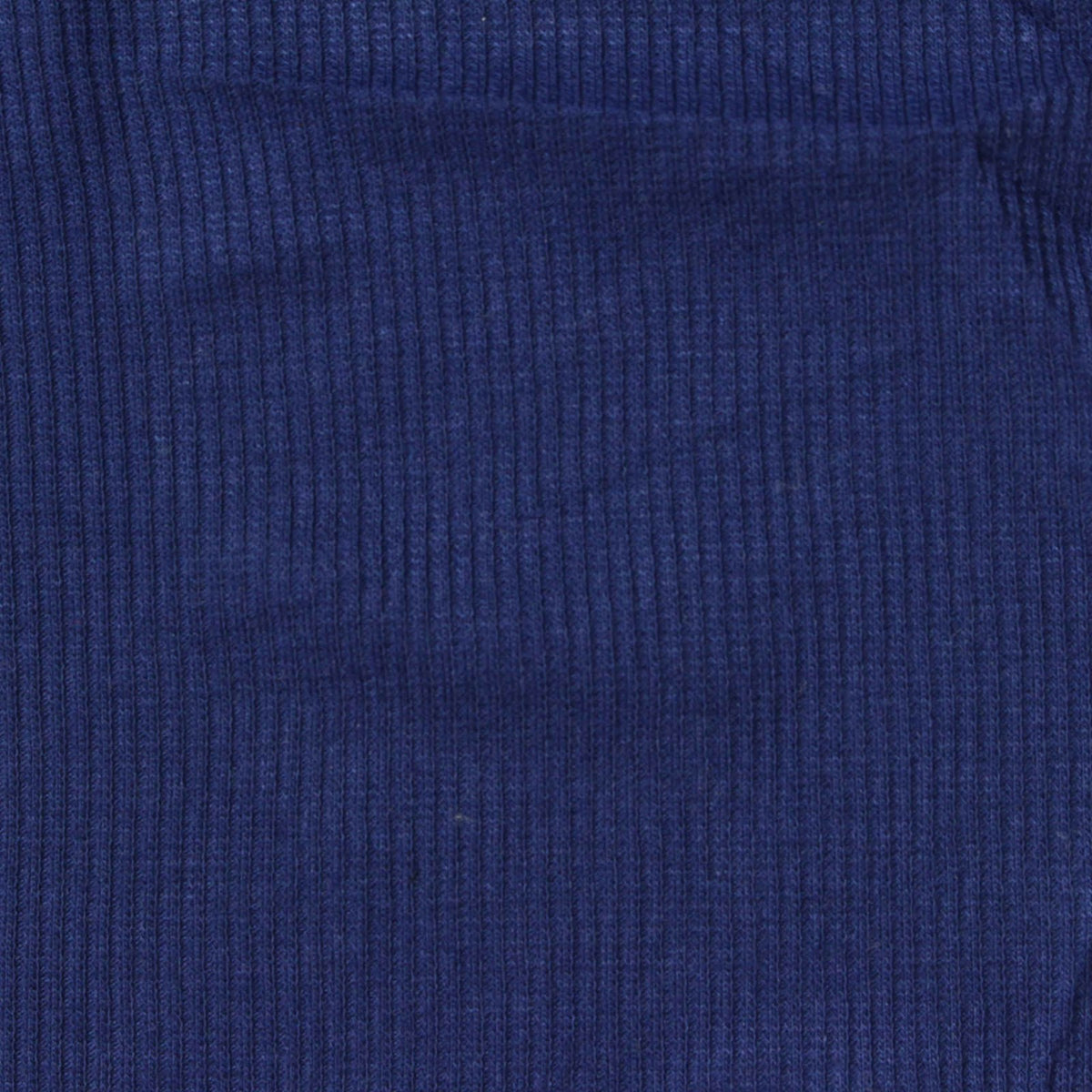Polyester Viscose Stretch Rib Knit Fabric, 230 gsm — Navy