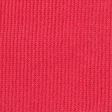 Brushed Polyester Viscose Stretch Rib Knit Fabric, 220 gsm — Red — texture