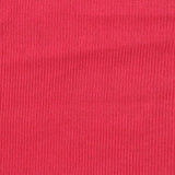 Brushed Polyester Viscose Stretch Rib Knit Fabric, 220 gsm — Red