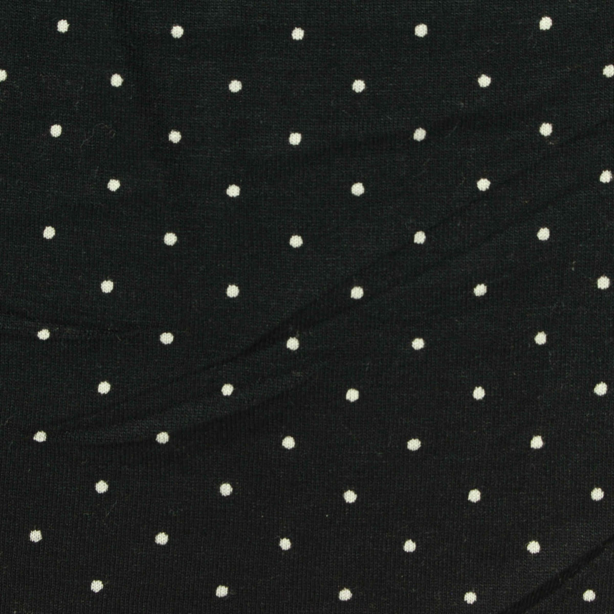 White Dots Jersey Knit, Viscose, 175 gsm