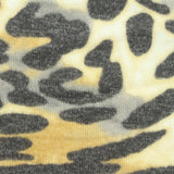 Charcoal Leopard Jersey Knit, Viscose-Poly