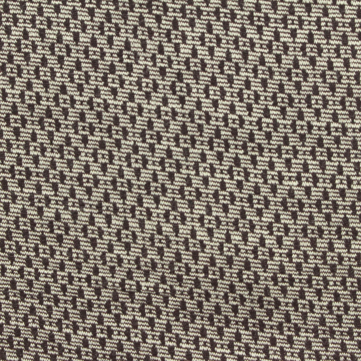 Dark Brown Geometric Jacquard, Viscose-Poly