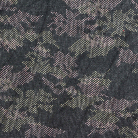 Dark Grey Camo Ponte Knit, Viscose-Nylon