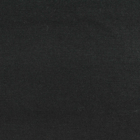 Polyester Viscose Stretch Scuba Knit Fabric, 380 gsm — Black