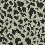 Dark Grey Animal Print Jacquard, Poly-Viscose