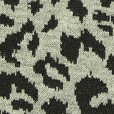 Dark Grey Animal Print Jacquard, Poly-Viscose — texture