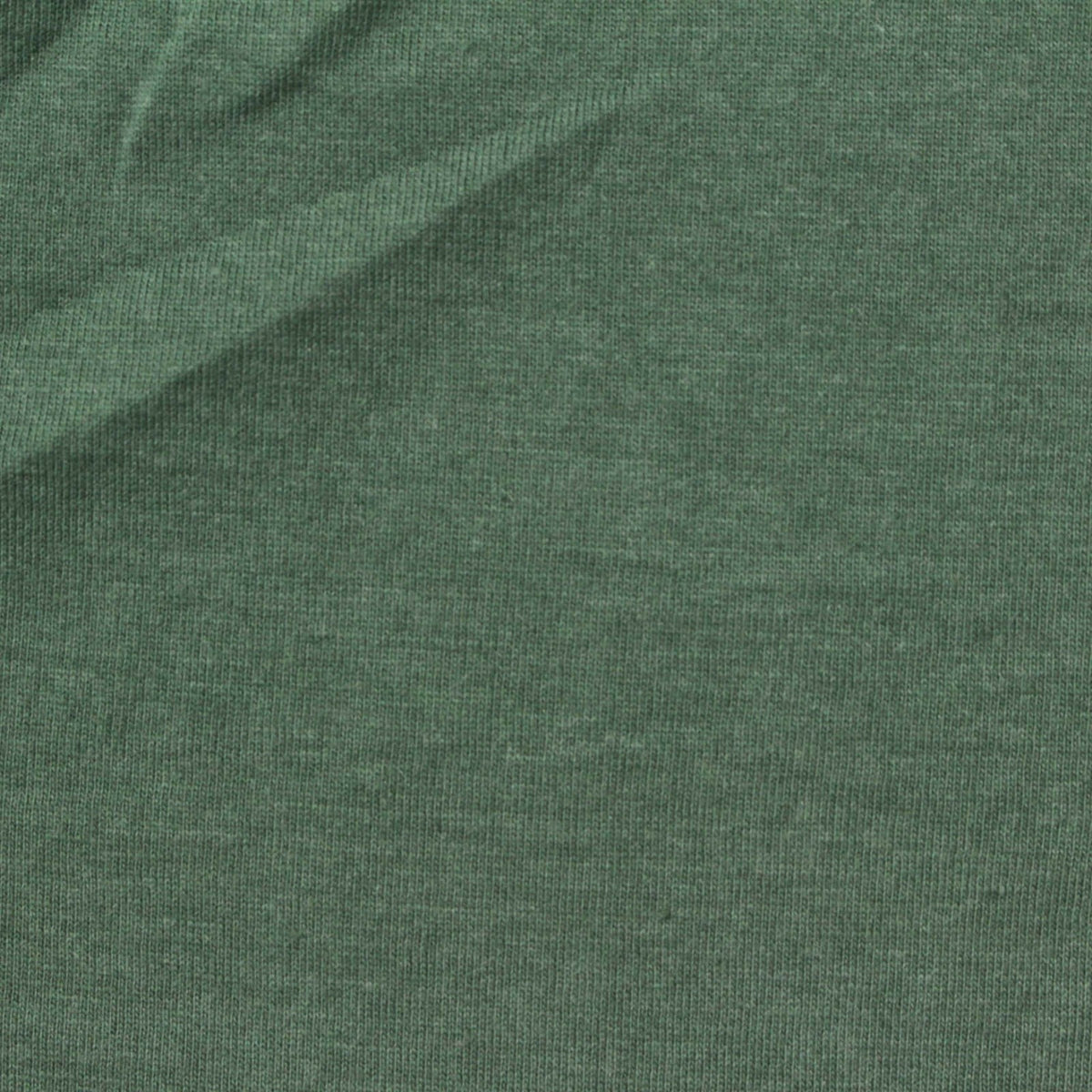 Green Heather Jersey Knit, Cotton-Poly, 130 gsm