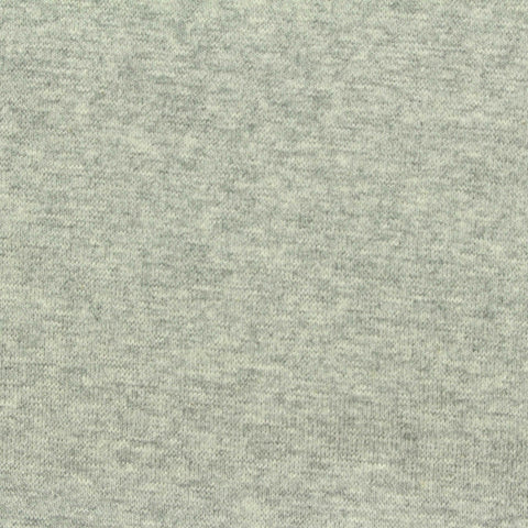 Light Grey Marl Rib Knit, Cotton, 210 gsm