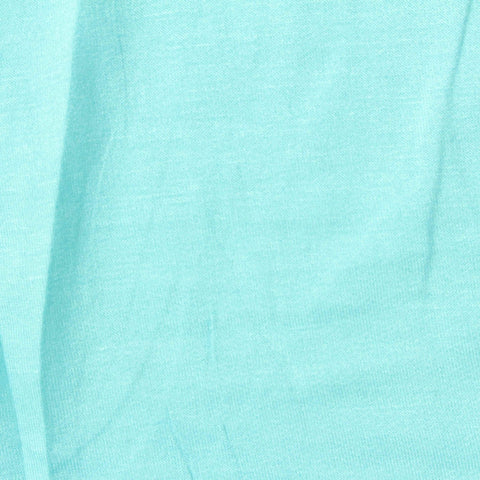 Viscose Polyester Stretch French Terry Fabric, 165 gsm — Blue