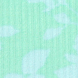 Mint Tone-on-Tone Floral Rib Knit, Viscose-Poly — texture