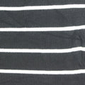 White Horizontal-Stripe Rib Knit, Poly-Viscose, 220 gsm, ref EF-254250