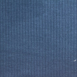 Viscose Stretch Rib Knit Fabric, 220 gsm — Blue