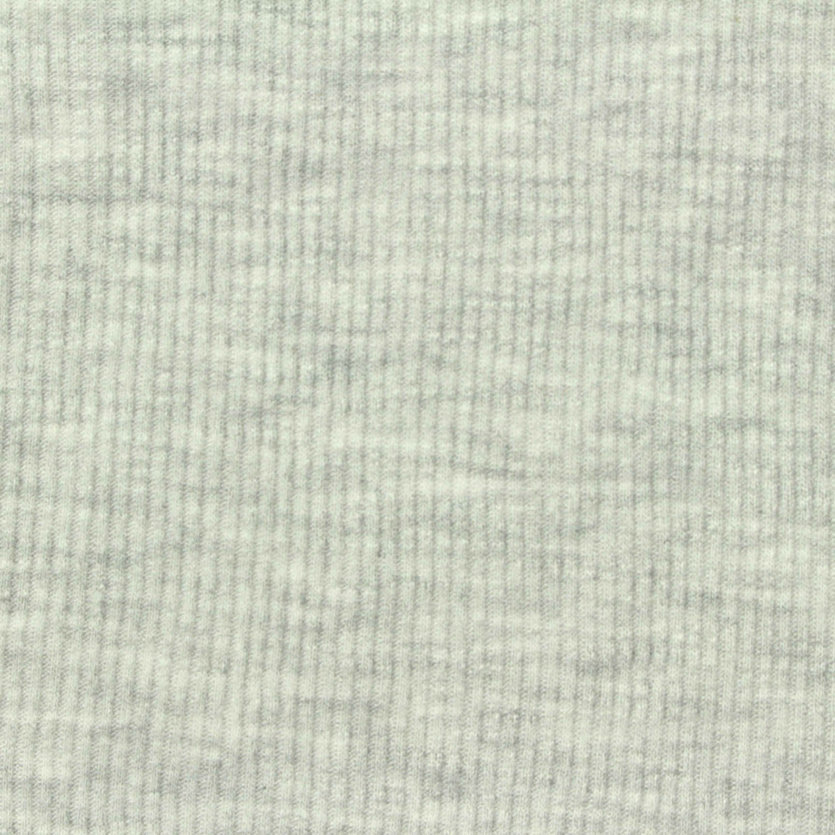 Light Grey Marl Rib Knit, Poly-Viscose, 170 gsm