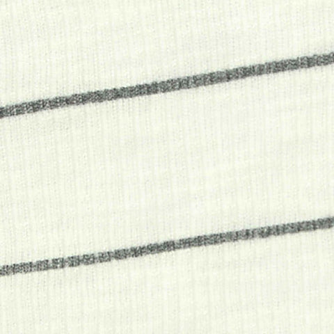Dark Grey Horizontal-Stripe Rib Knit, Poly-Viscose, 160 gsm