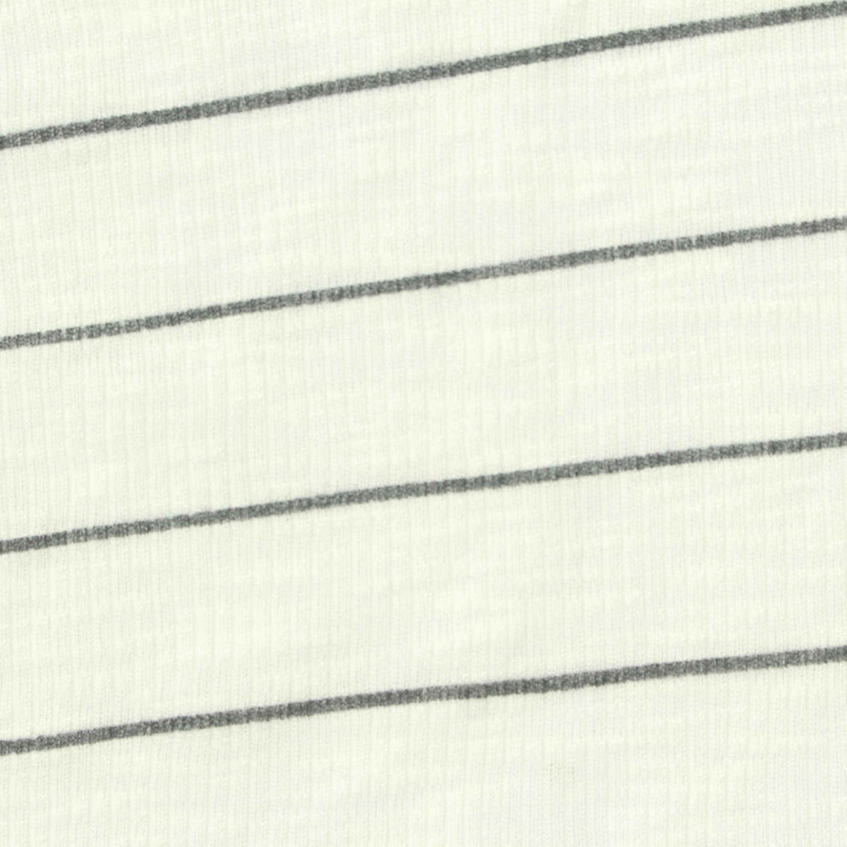 Dark Grey Horizontal-Stripe Rib Knit, Poly-Viscose, 160 gsm