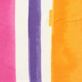 Pink Vertical-Stripe Linen-Look, Polyester