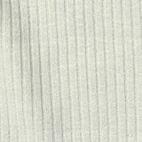 Polyester Viscose Stretch Rib Knit Fabric, 240 gsm — White — texture
