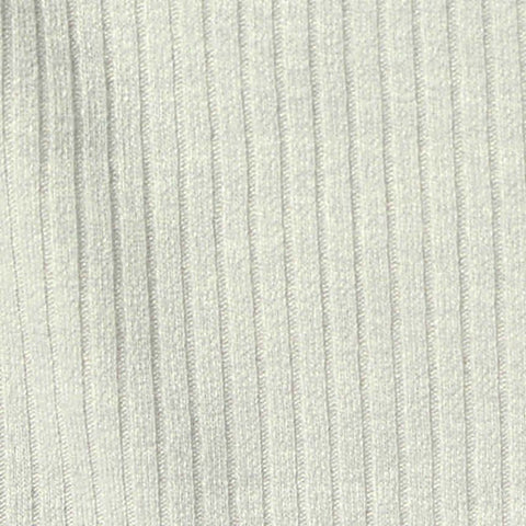 Grey Heather Rib Knit, Poly-Viscose