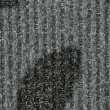 Grey Animal Print Rib Knit, Viscose-Poly — texture