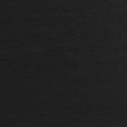 Slub Viscose Nylon Stretch Piqué Knit Fabric, 270 gsm — Black