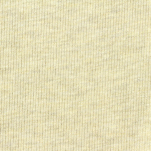 Brushed Polyester Viscose Stretch Rib Knit Fabric, 210 gsm — Yellow