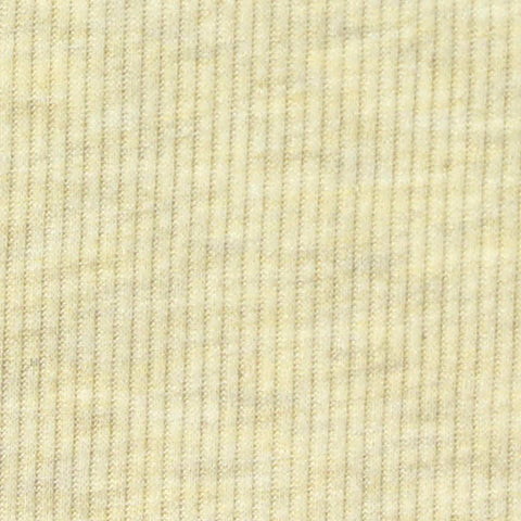 Brushed Polyester Viscose Stretch Rib Knit Fabric, 210 gsm — Yellow