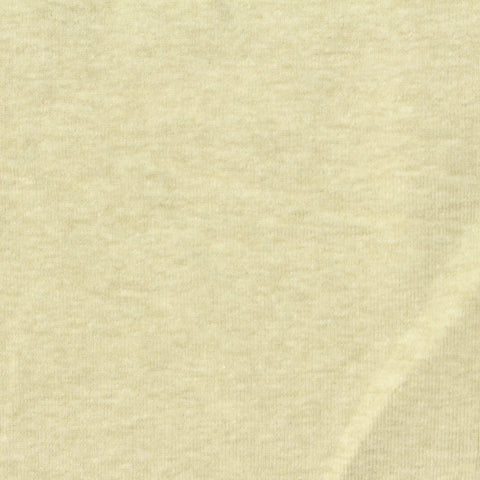 Light Yellow Marl Rib Knit, Cotton-Poly