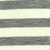 Grey Horizontal-Stripe Jersey Knit, Poly-Viscose — texture