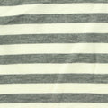Grey Horizontal-Stripe Jersey Knit, Poly-Viscose, 180 gsm