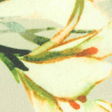 Cream Floral Interlock Knit — texture