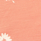 White Daisy Jersey Knit, Poly-Viscose — texture